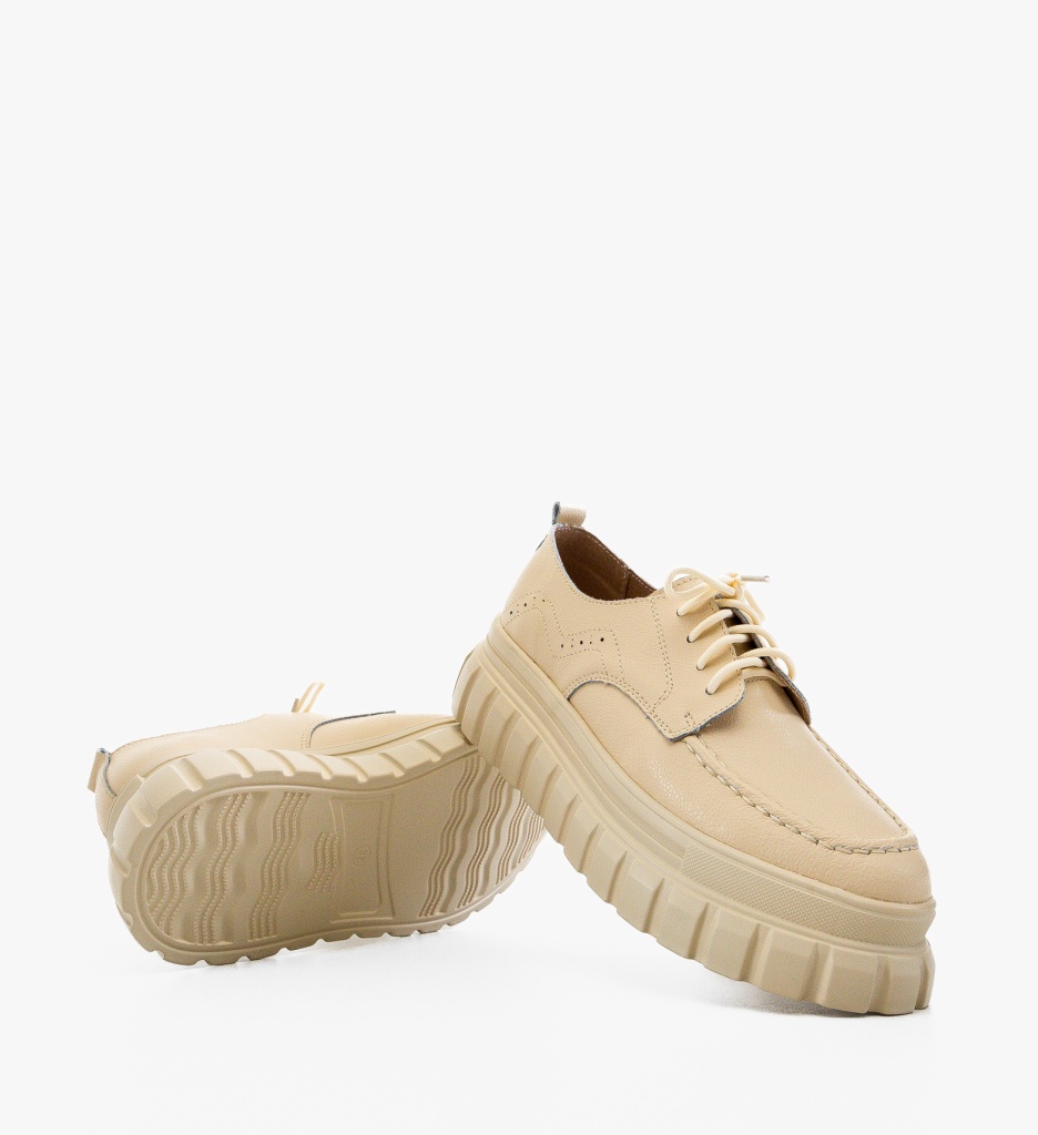 Pantofi Casual Loprem Bej - Confort și Stil - imagine 5