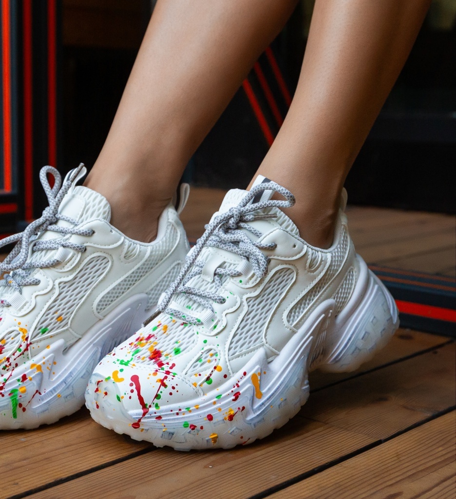 Sneakers Dama Nanna Albi - Confort si Stil - imagine 3