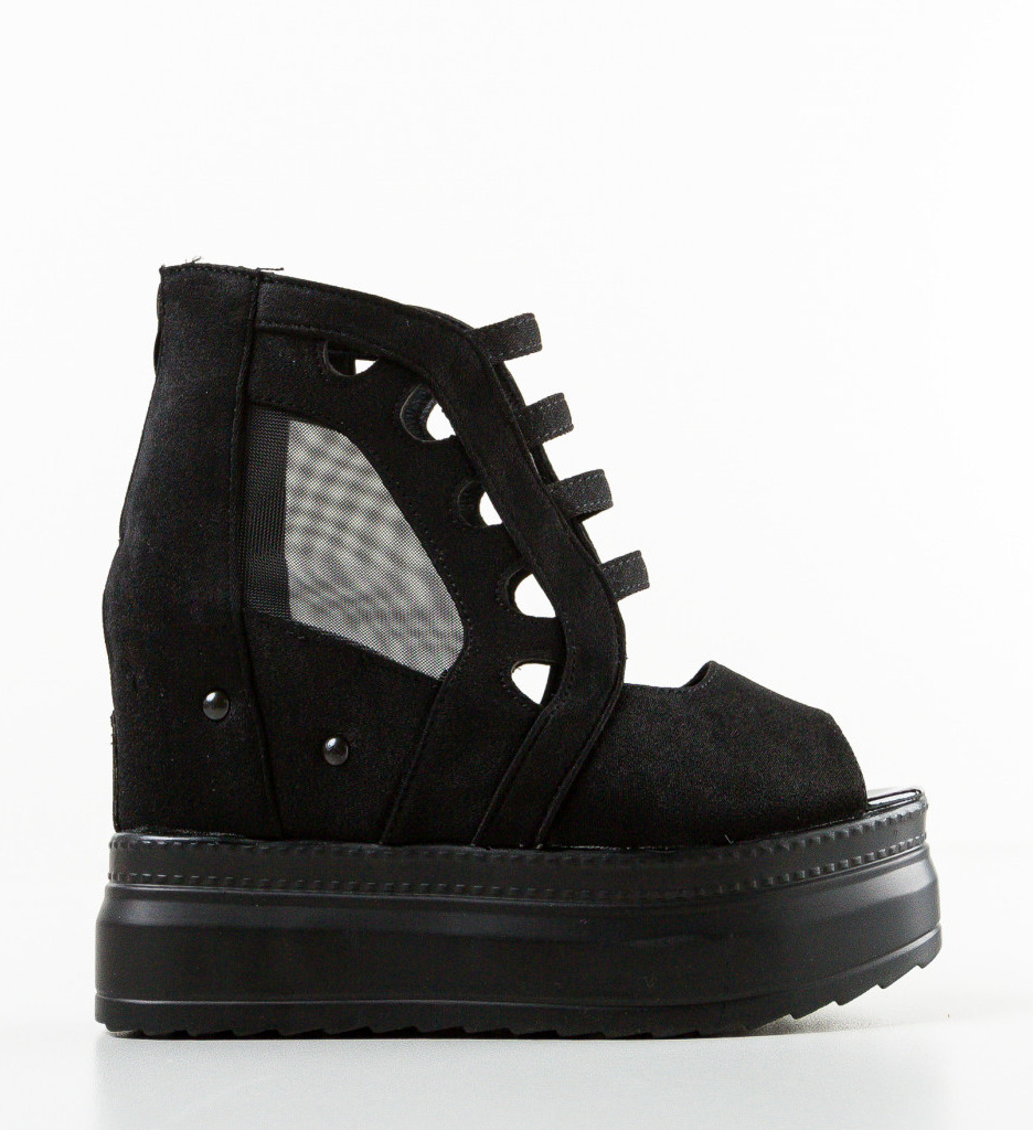 Platforme Dama Drinky Negre | Stil si Eleganta - imagine 5