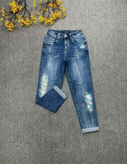 Pantaloni Jeans CUDI Mom Fit Color