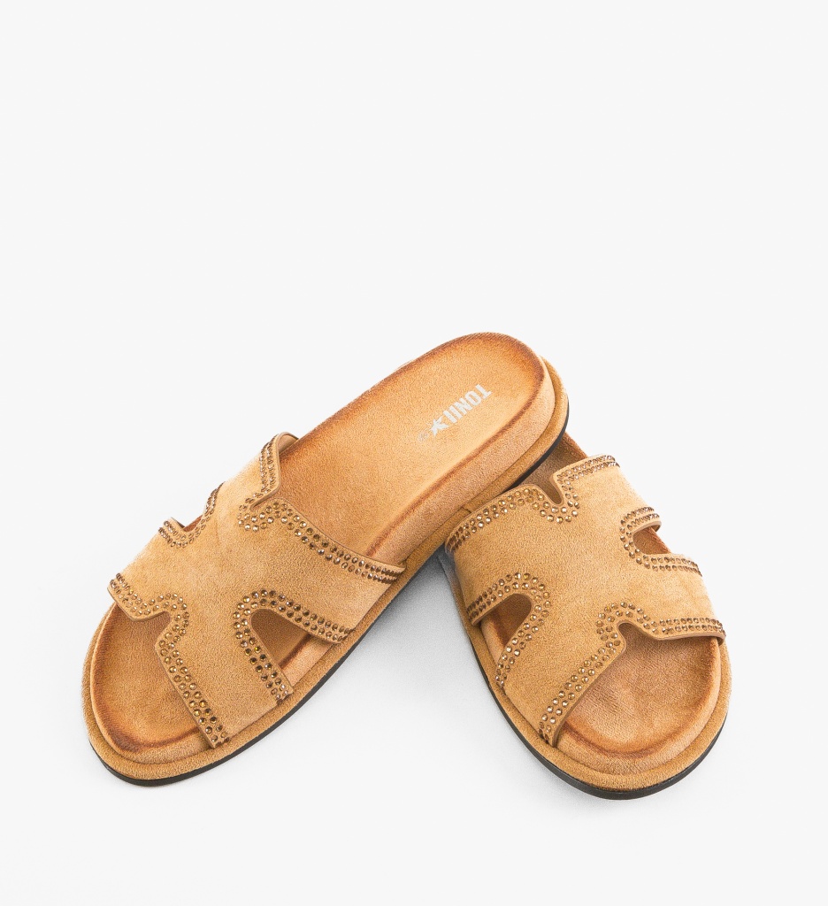 Papuci Dama Trestas Camel - Confort și Eleganță - imagine 5