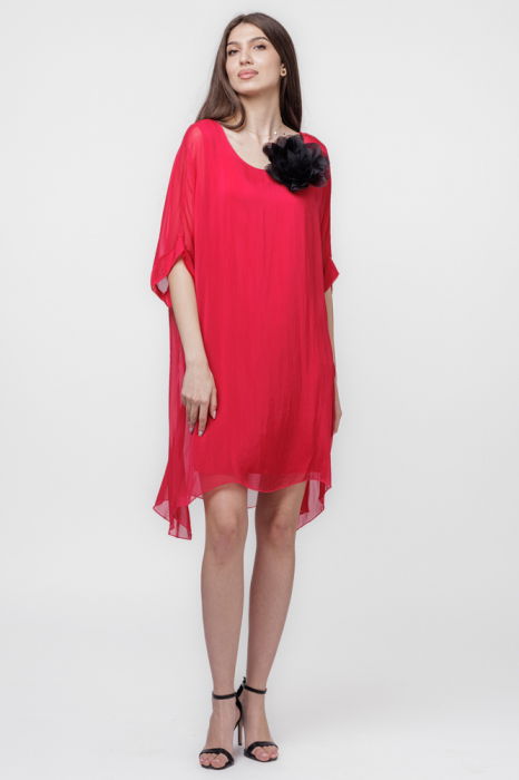 Rochie Midi Eleganță Matase Shopika