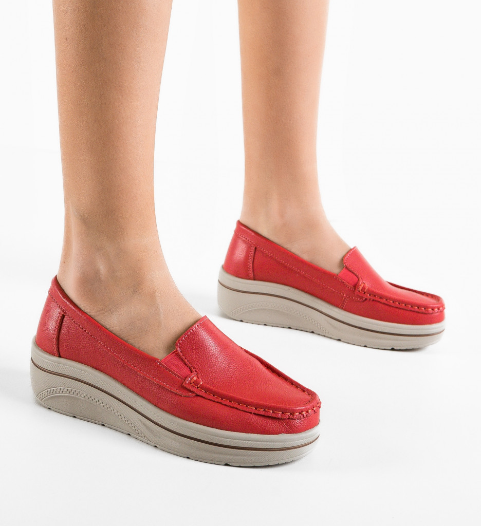 Pantofi Casual Brienne Rosii - Confort și Stil - imagine 4