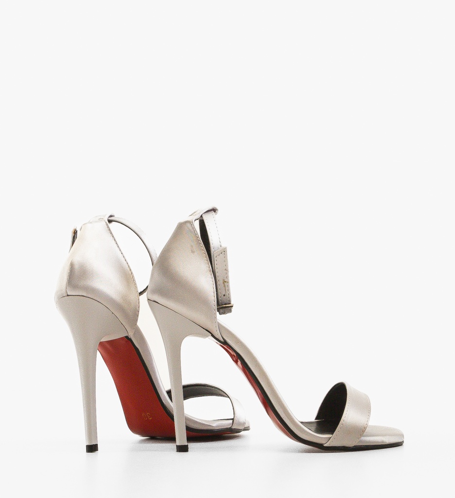 Sandale Toc Pihana Gri | Eleganță Asigurată - imagine 3