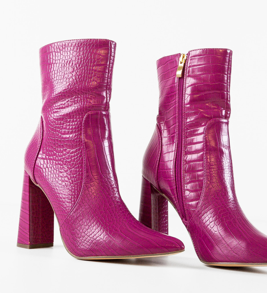 Botine Dama Lutfi Fuchsia | Stil Vibrant - imagine 6