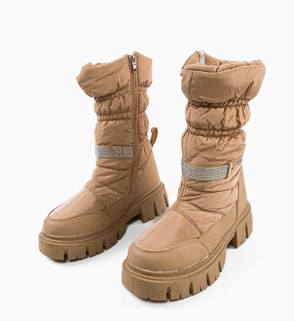Ghete Dama Glama Khaki - Confort & Stil - imagine 4