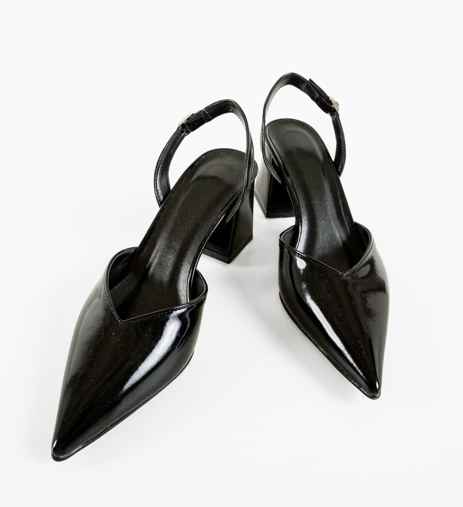 Pantofi cu Toc Hagra Negri | Eleganță