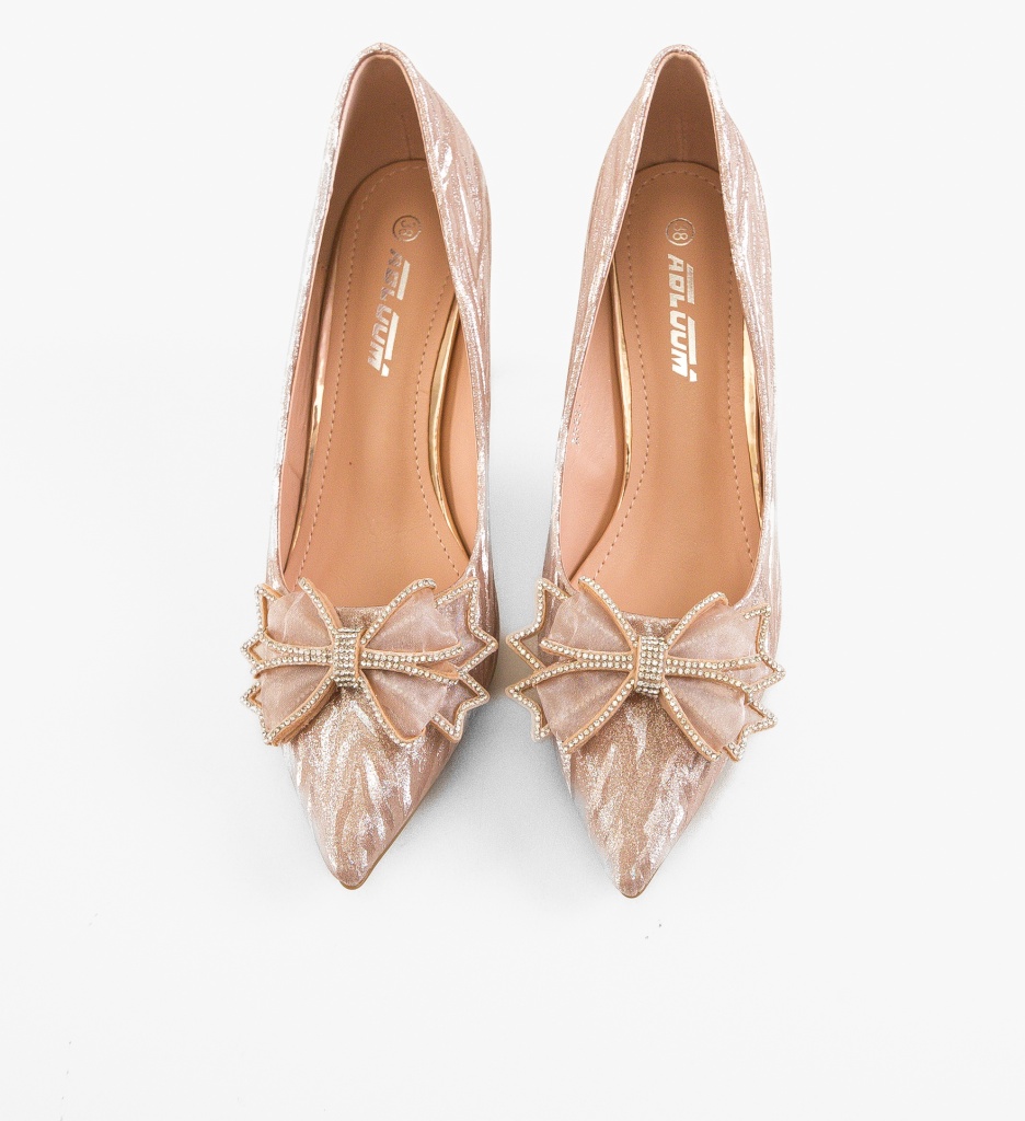 Pantofi Stiletto Teuni Aurii - Eleganță Maximă - imagine 6