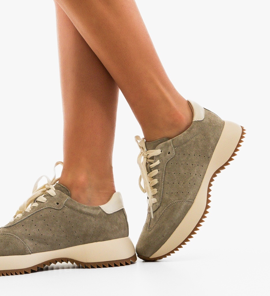Sneakers Dama Mumbay Gri | Confort & Stil - imagine 2