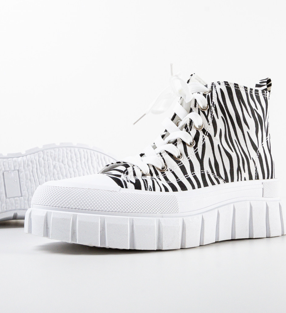 Sneakers Dama Hogg Zebra - Stil și Confort Sport - imagine 6
