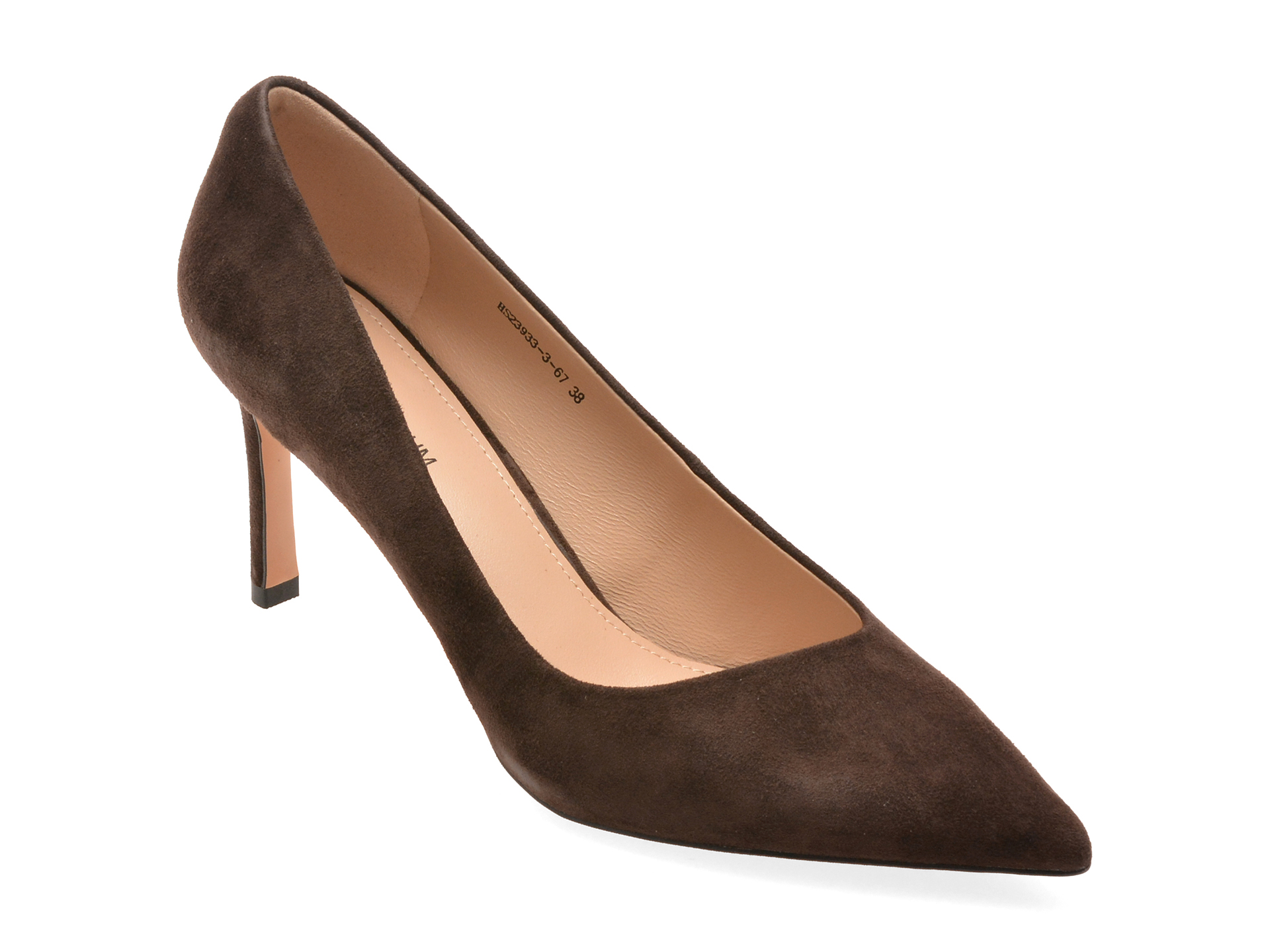 Pantofi Epica Premium Maro Piele Întoarsă