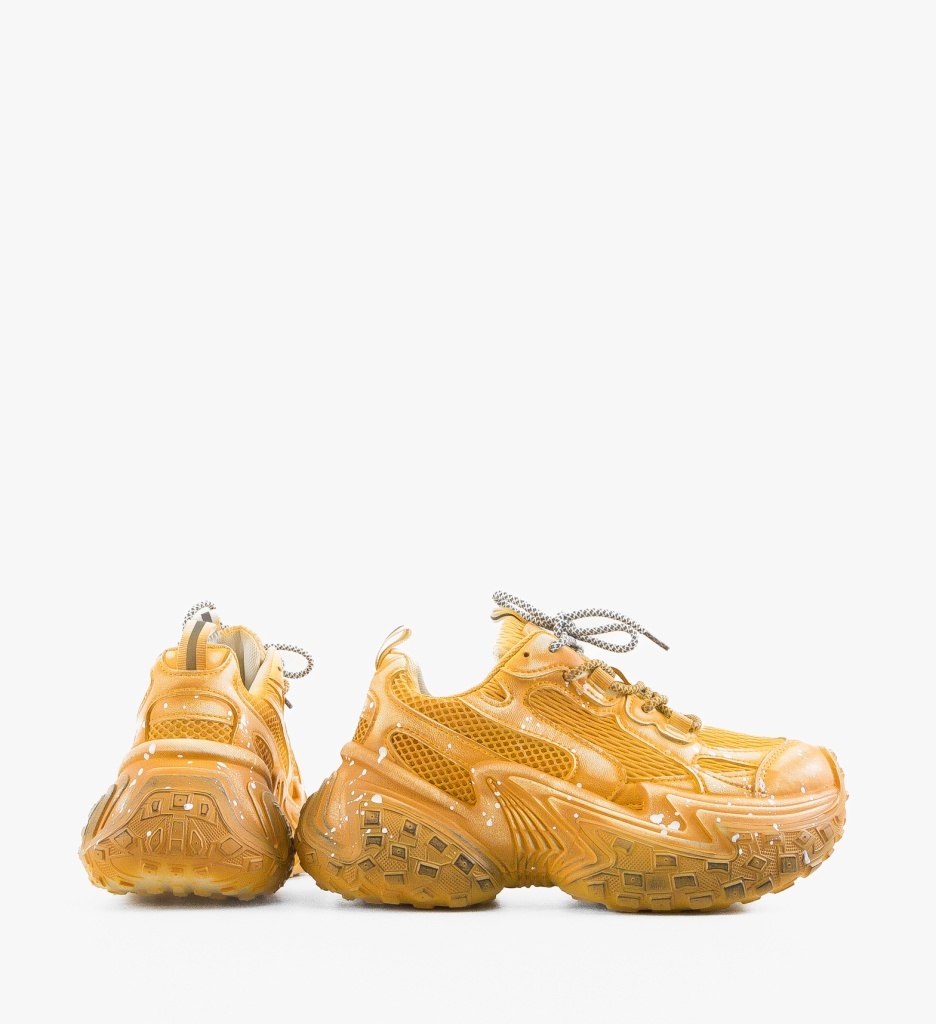 Sneakers Kannka Galbeni - Confort și Stil Urban - imagine 4