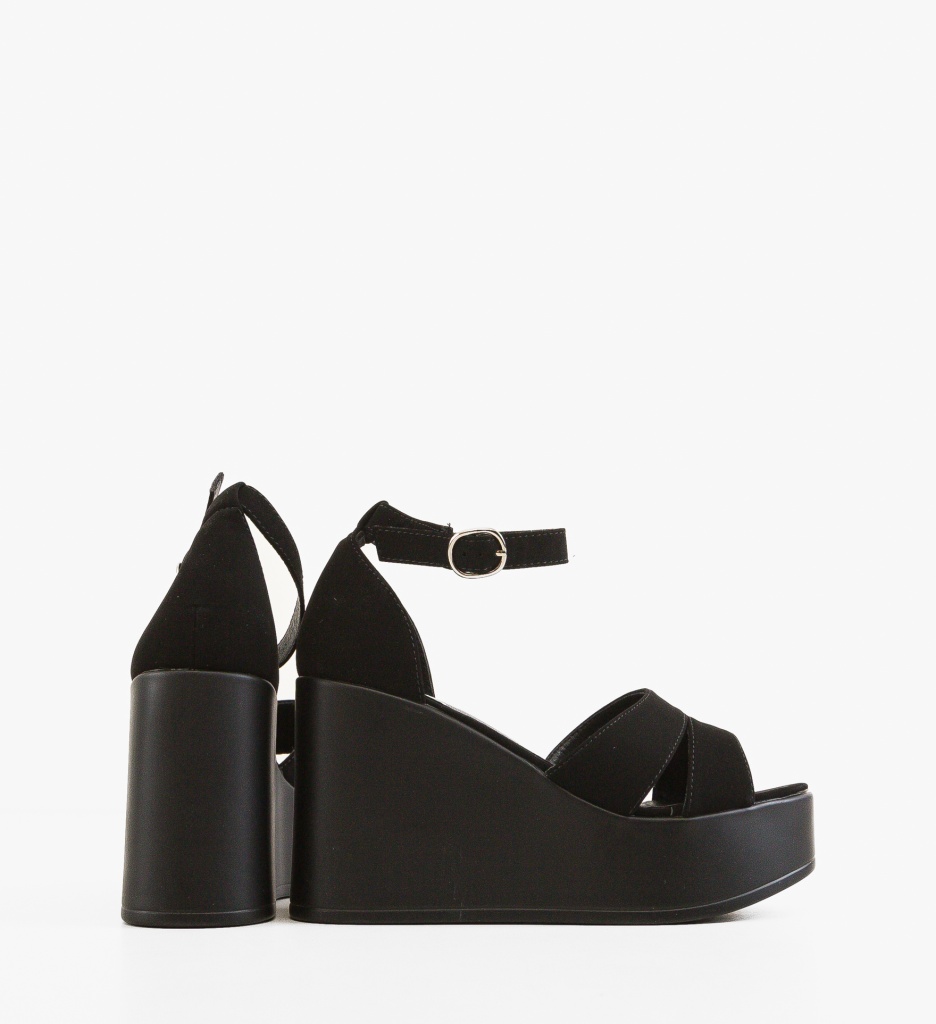 Platforme Kiana Negre | Eleganță și Confort - imagine 3