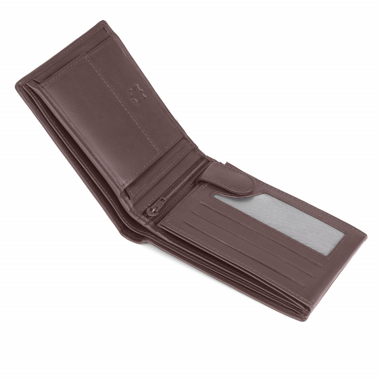 Portofel Ronno Piele Naturală Maro | Elegant și Spatioș - imagine 4