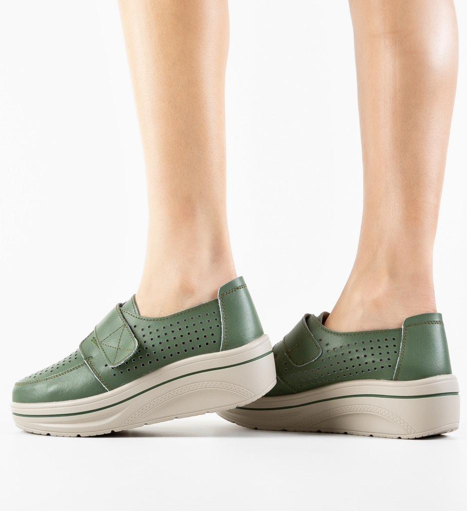 Pantofi Casual Verzi Rezolito | Confort Asigurat - imagine 4
