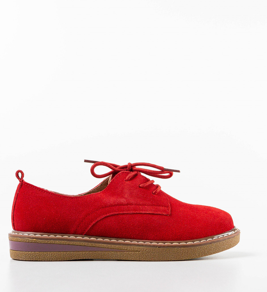 Pantofi Casual Romena Rosii - Stil Zilnic - imagine 4