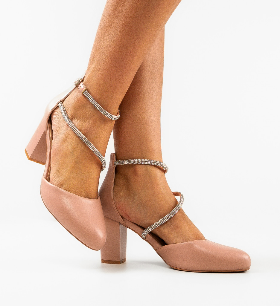 Pantofi cu Toc Lyzya Roz | Eleganță și Stil