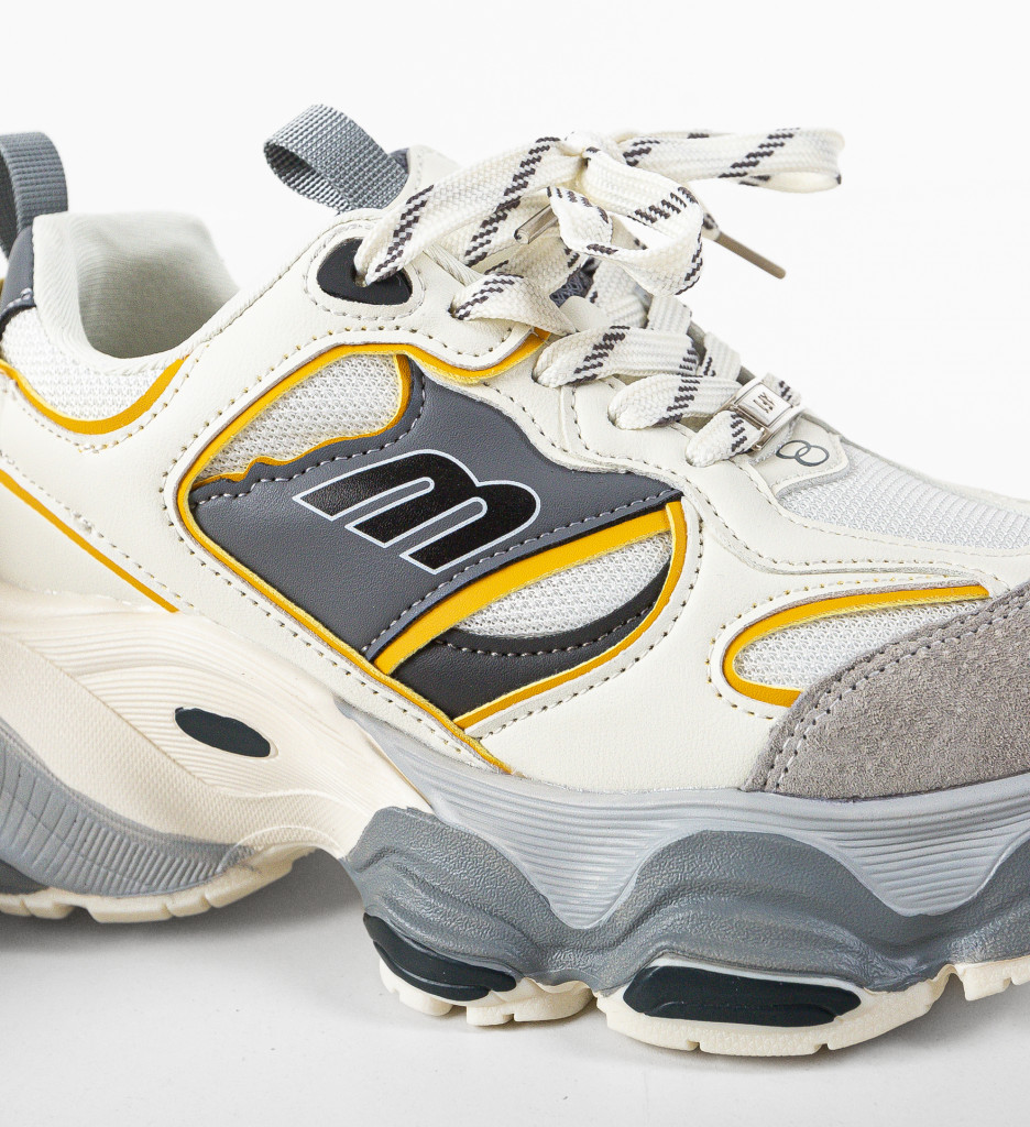 Sneakers Dama Galata Gri - Confort Urban - imagine 7