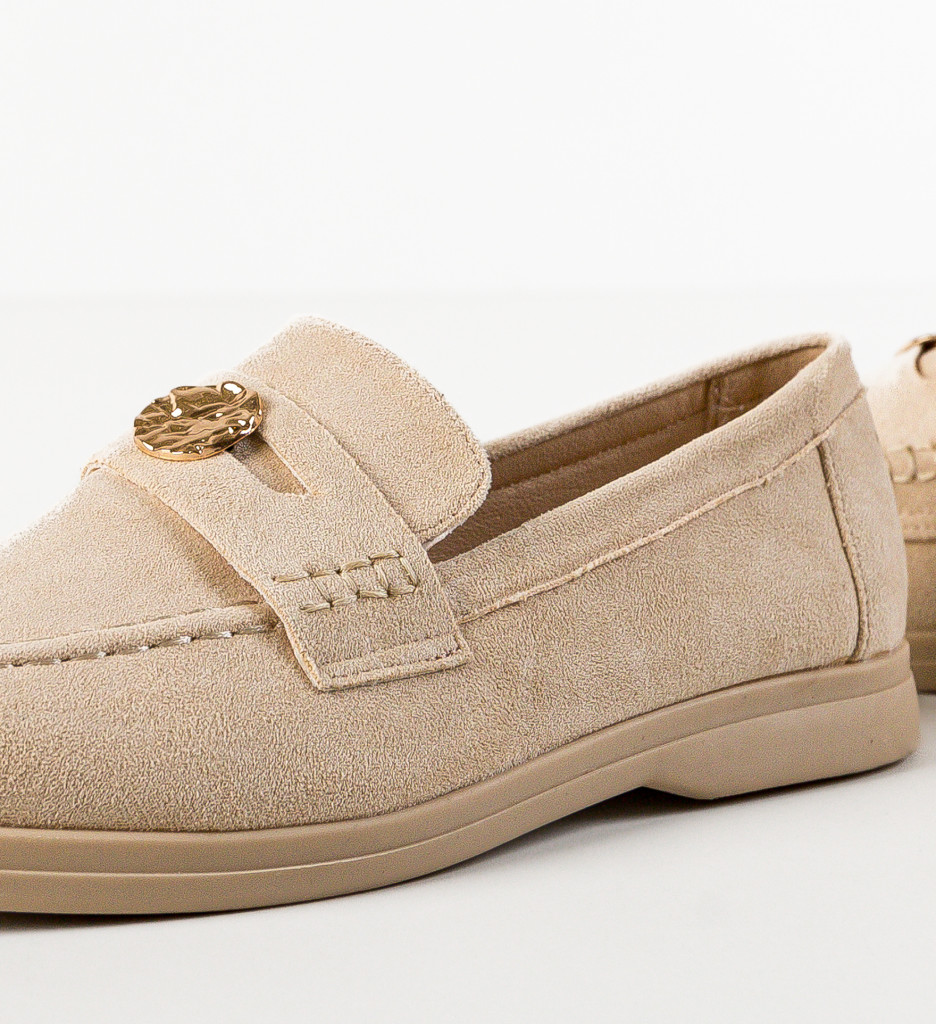 Pantofi Casual Dama Citrin Bej Confort - imagine 6