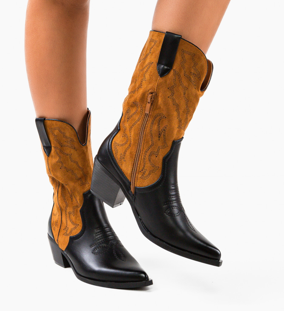 Cizme Dama Shanic Camel | Stil si Confort - imagine 4