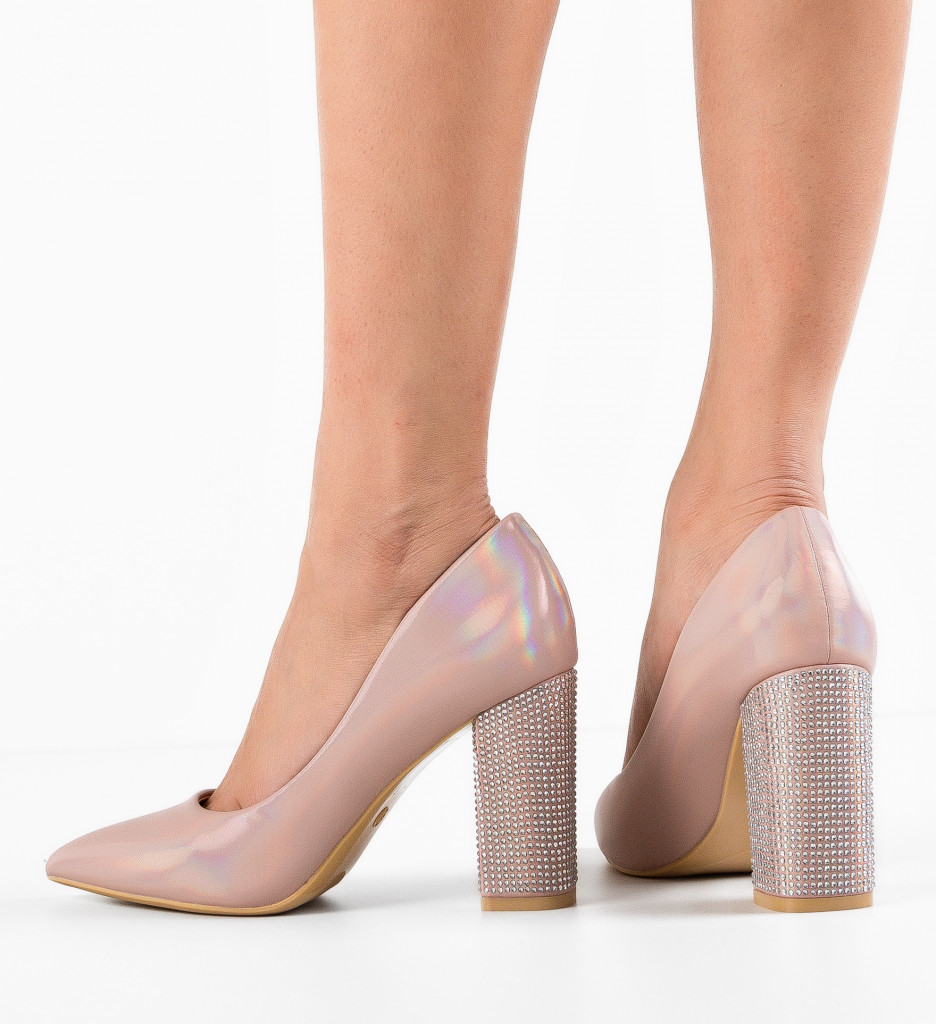 Pantofi Evely Roz - Eleganță și Stil - imagine 4