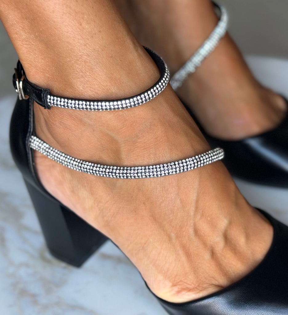 Pantofi cu Toc Lyzya Negri | Eleganță Urbană - imagine 6