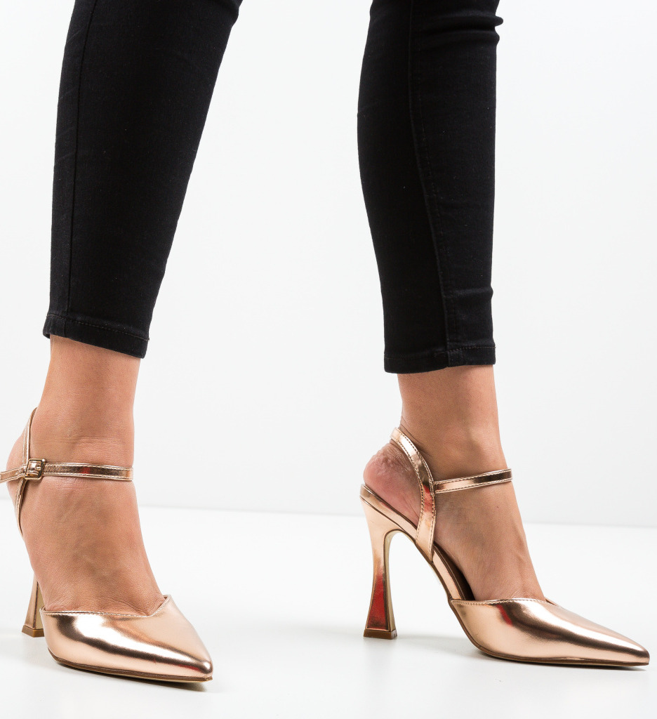 Pantofi Trop Aurii 2 | Eleganță și Stil Unic - imagine 4