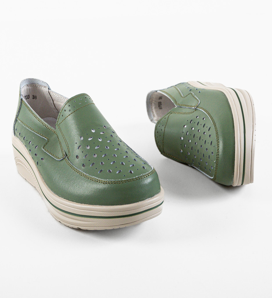 Pantofi Olifram Verzi - Confort Casual Premium - imagine 7