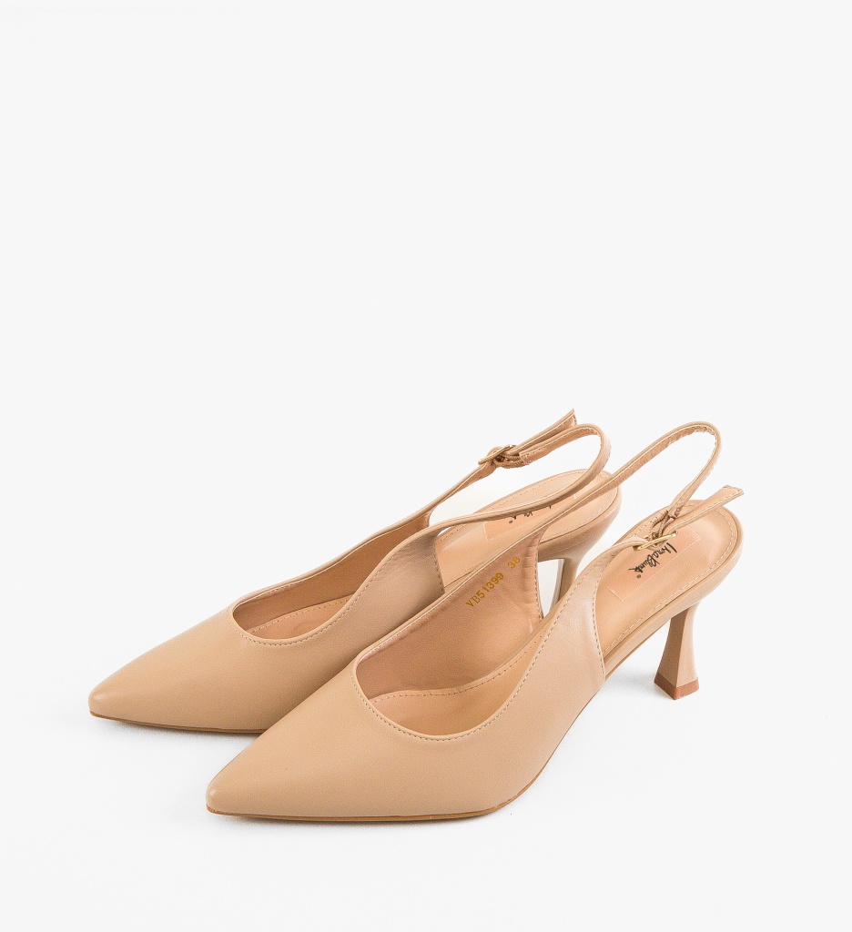 Pantofi Dama Sanders Nude | Eleganță și Stil - imagine 6