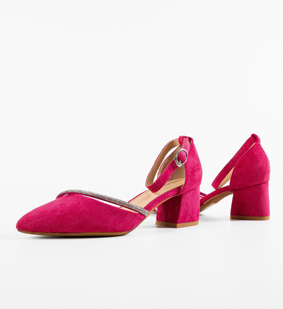 Pantofi cu Toc Fuchsia Pamela | Stil și Eleganță - imagine 7