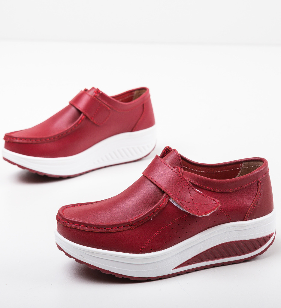 Pantofi Casual Marko Rosii - Stil Urban - imagine 6