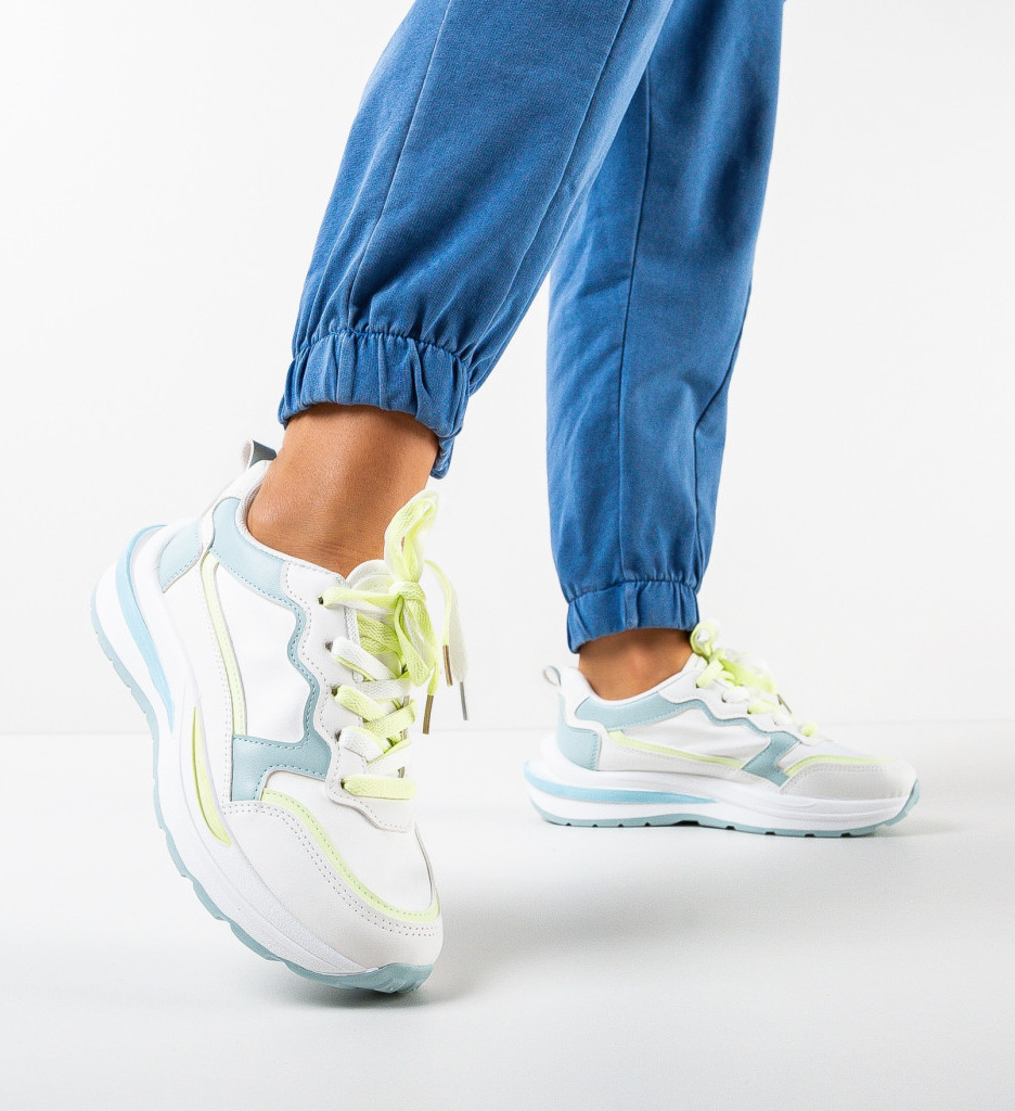 Sneakers Dama Ayrton Albastri - Confort & Stil - imagine 3