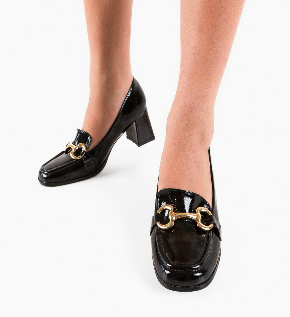 Pantofi Dama Schul Negri - Eleganță și Stil - imagine 2