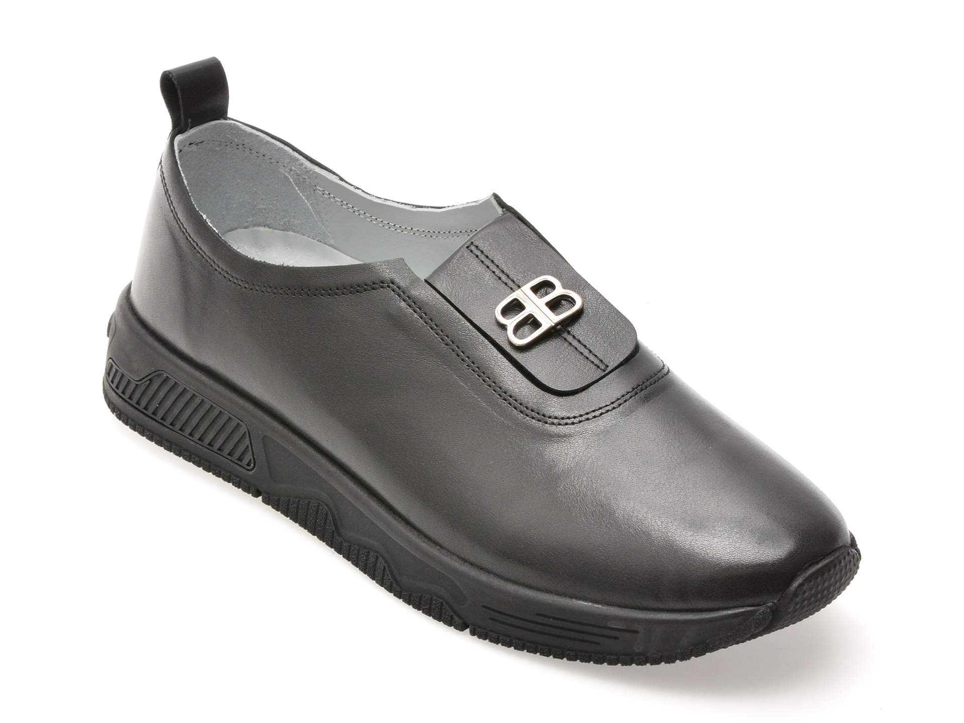 Pantofi IMAGE Negri din Piele Naturală