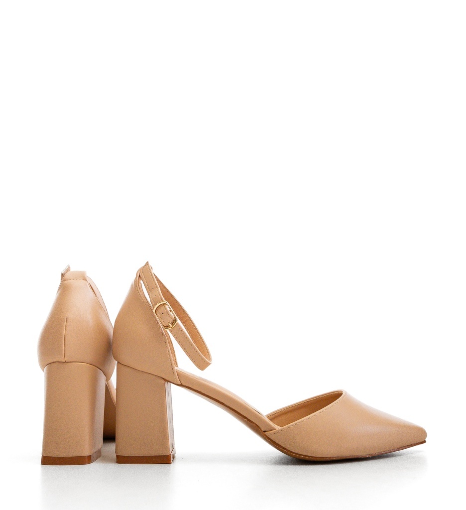 Pantofi Dama Abes Bej Eleganți - imagine 2
