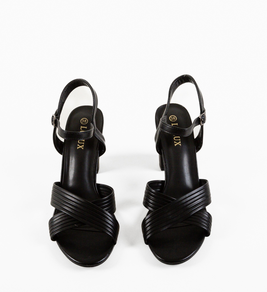 Sandale cu Toc Aninna Negre - Eleganță și Stil - imagine 6