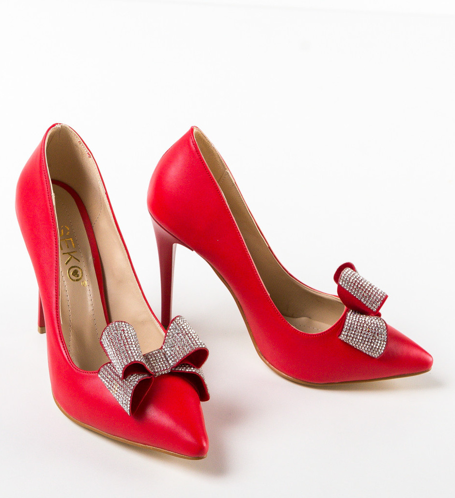 Pantofi cu Toc Farma Rosii - Eleganță și Stil - imagine 3