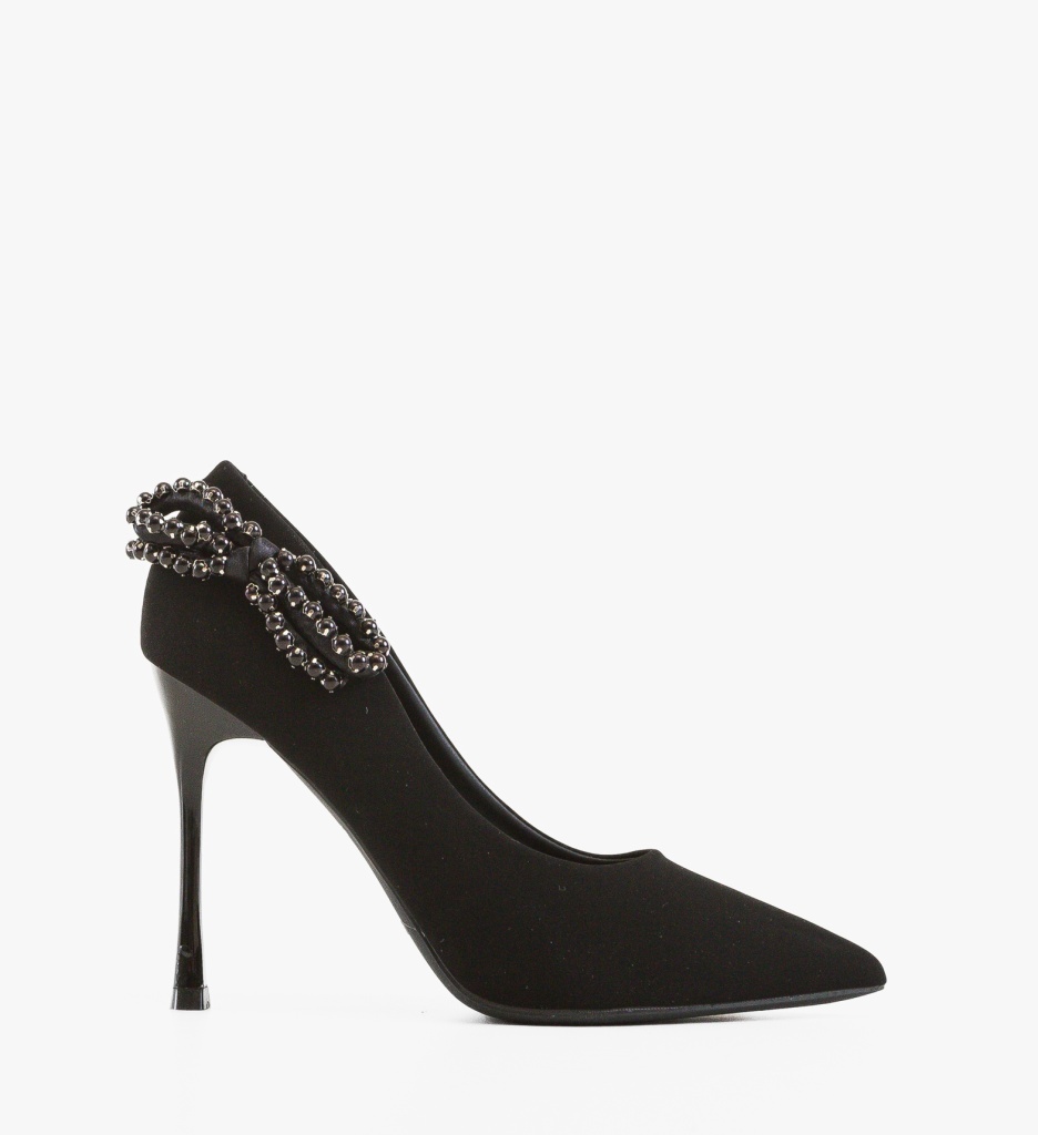 Pantofi Toobe Negri Eleganți cu Toc - imagine 4