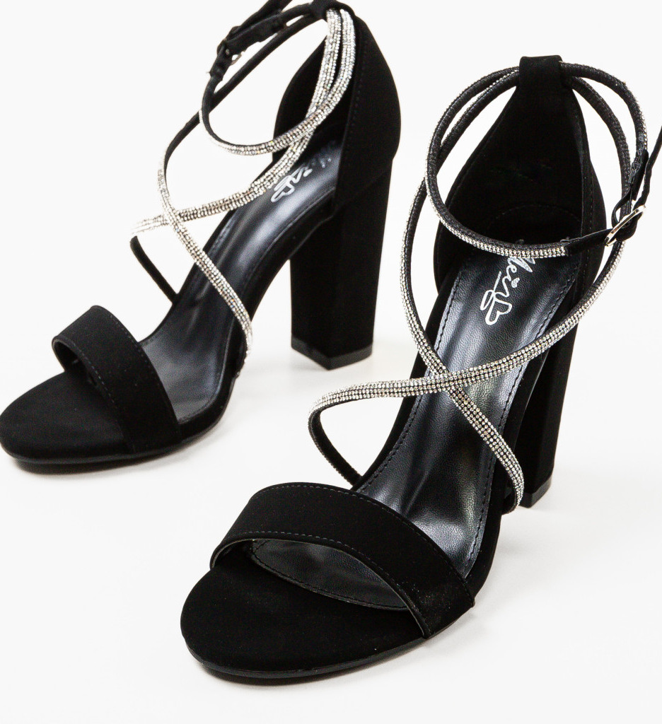 Sandale cu toc Asa Negre - Eleganță și Stil - imagine 5