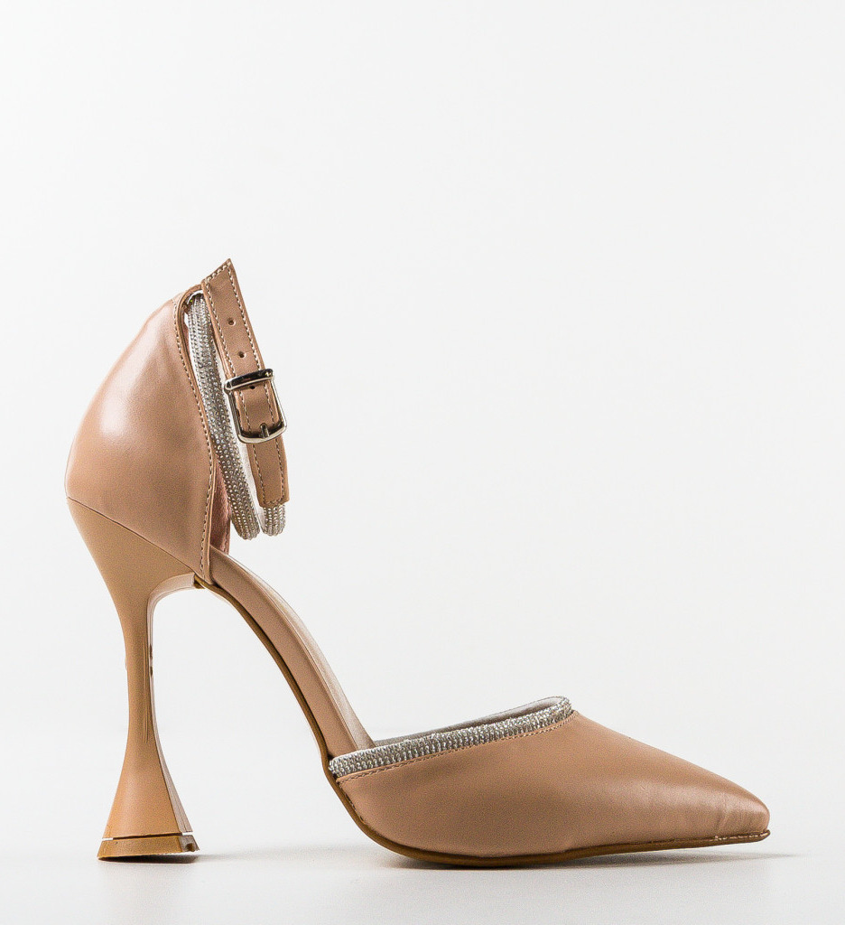 Pantofi Dama Bark Nude - Eleganță Modernă - imagine 5