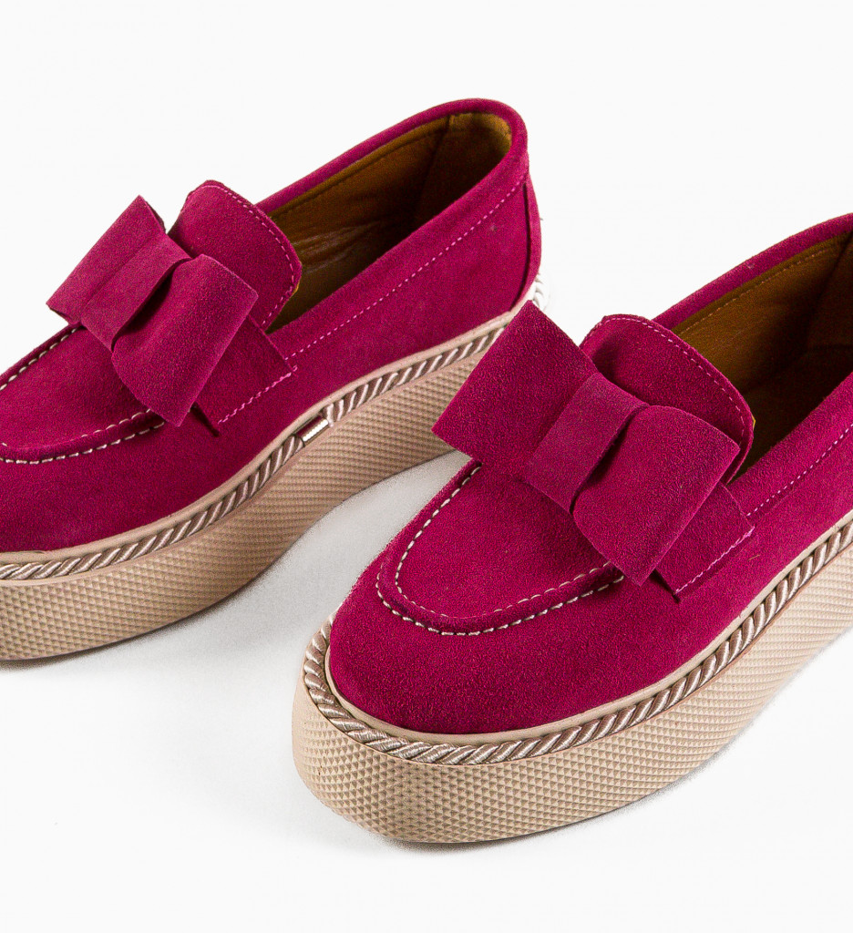 Pantofi Casual Dama Kivu Fuchsia | Confort Zilnic - imagine 7