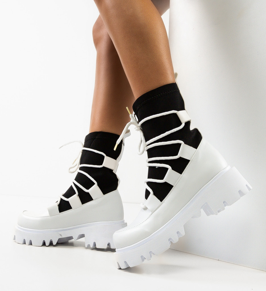 Ghete Dama Albe Elegante Henena - imagine 3