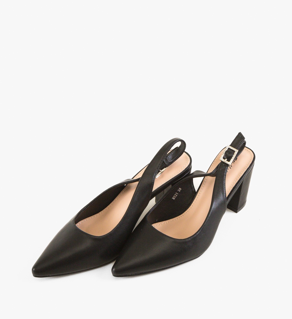 Pantofi dama Leona Negri eleganți cu toc - imagine 5