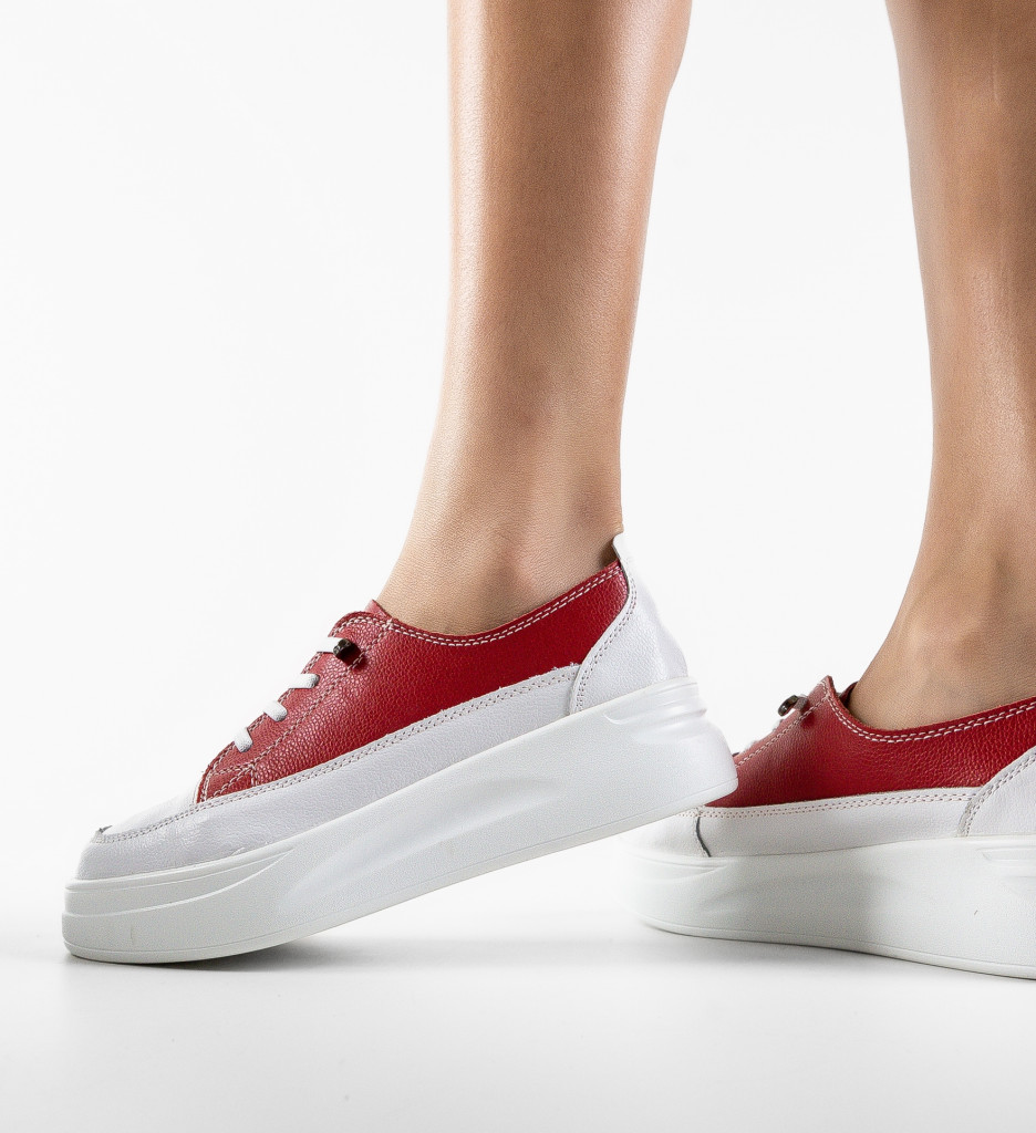 Versec Sneakers Dama Rosii - Confort Maxim - imagine 4
