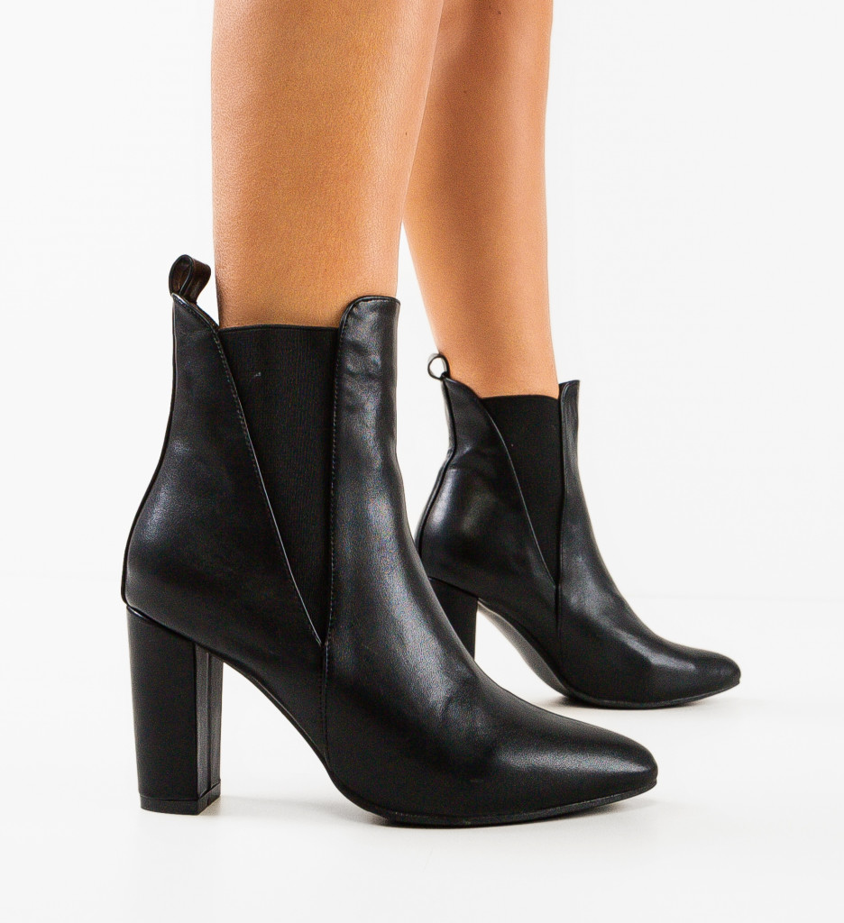 Botine Dama Dagor Negre | Stil Eleganta - imagine 2