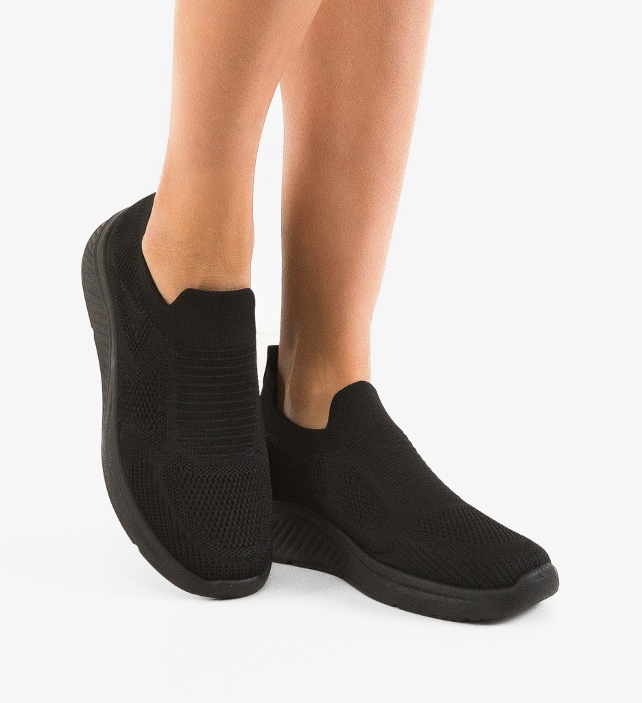 Sneakers Dama Kenure Negru - Confort și Stil