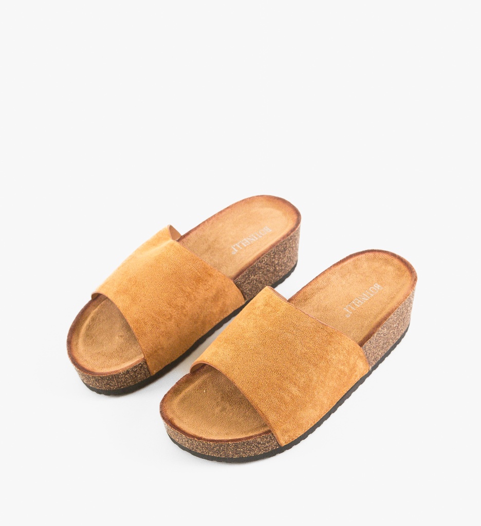 Sandale Papuci Tapan Camel - Eleganță Casual - imagine 5