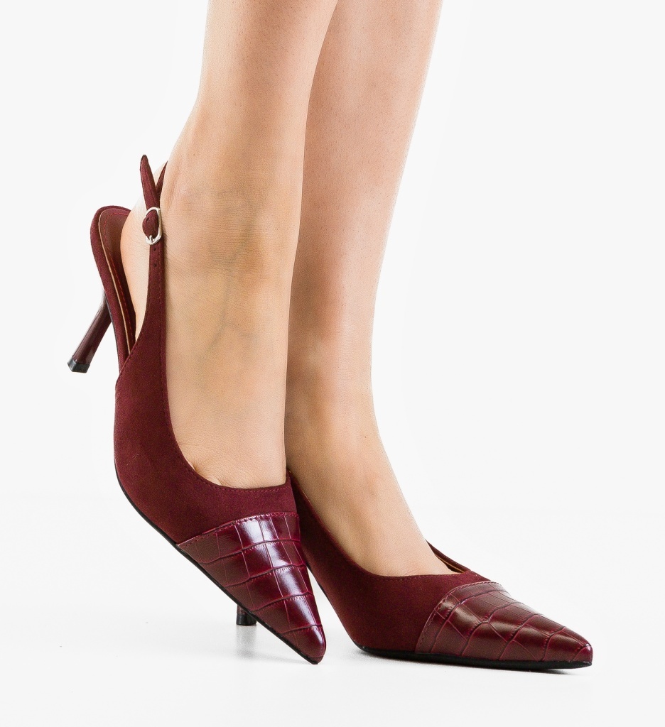Pantofi dama Hegrid Grena eleganți