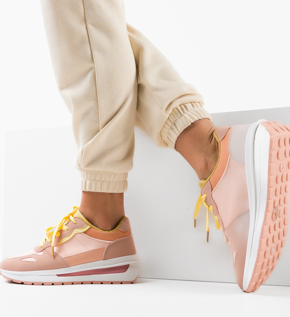 Sneakers Dama Martin Roz | Confort și Stil - imagine 2