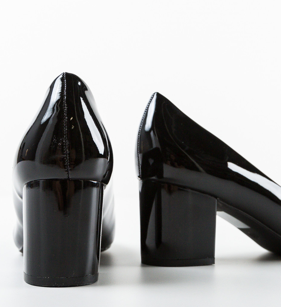 Pantofi Dama Emrys Negri cu Toc Eleganți - imagine 6